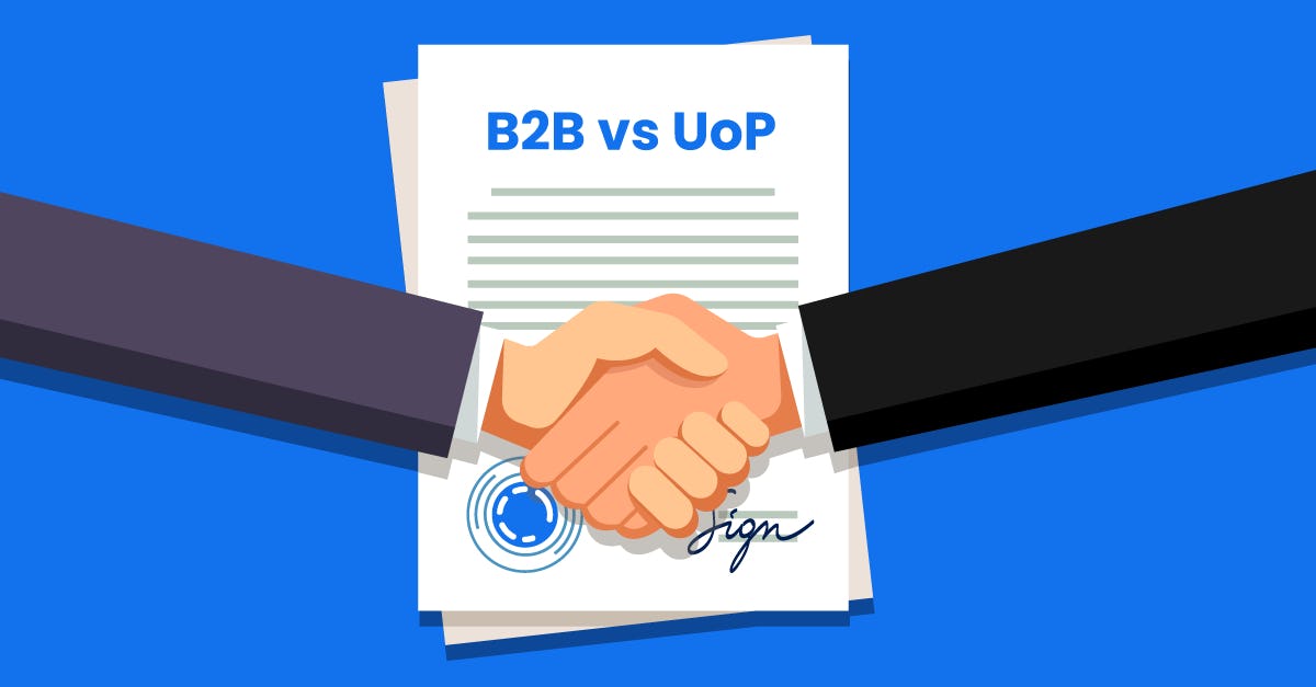 B2B vs UoP. Co powinien wybrać programista? itMatch Blog Post